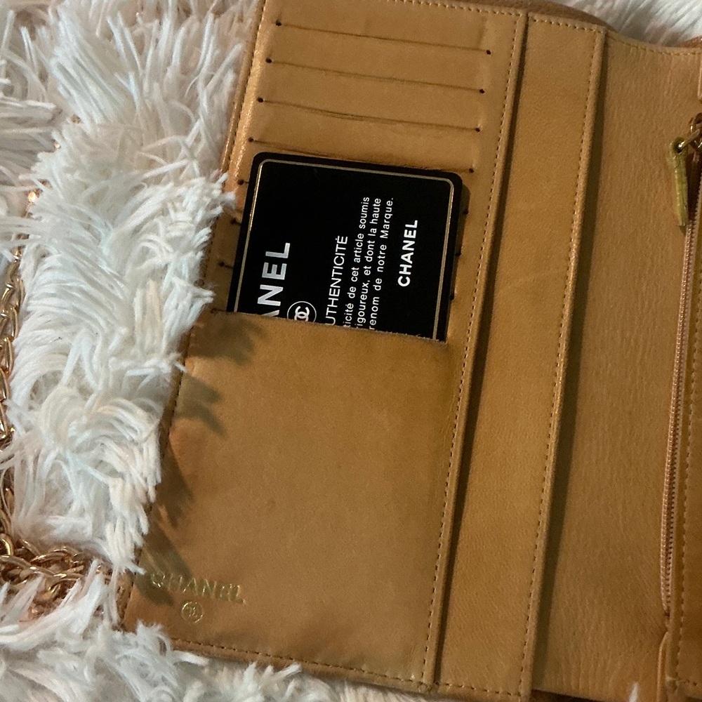 CHANEL Tan Leather Wallet - Picture 13 of 13
